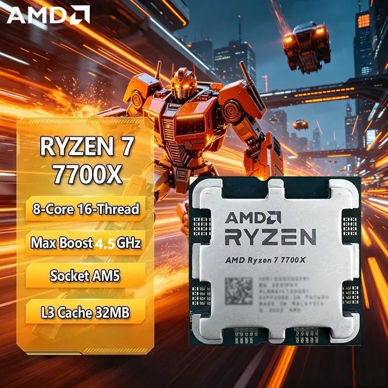 Amd Cpu Ryzen 7 - Processeur AMD Ryzen 7 7700X, R7