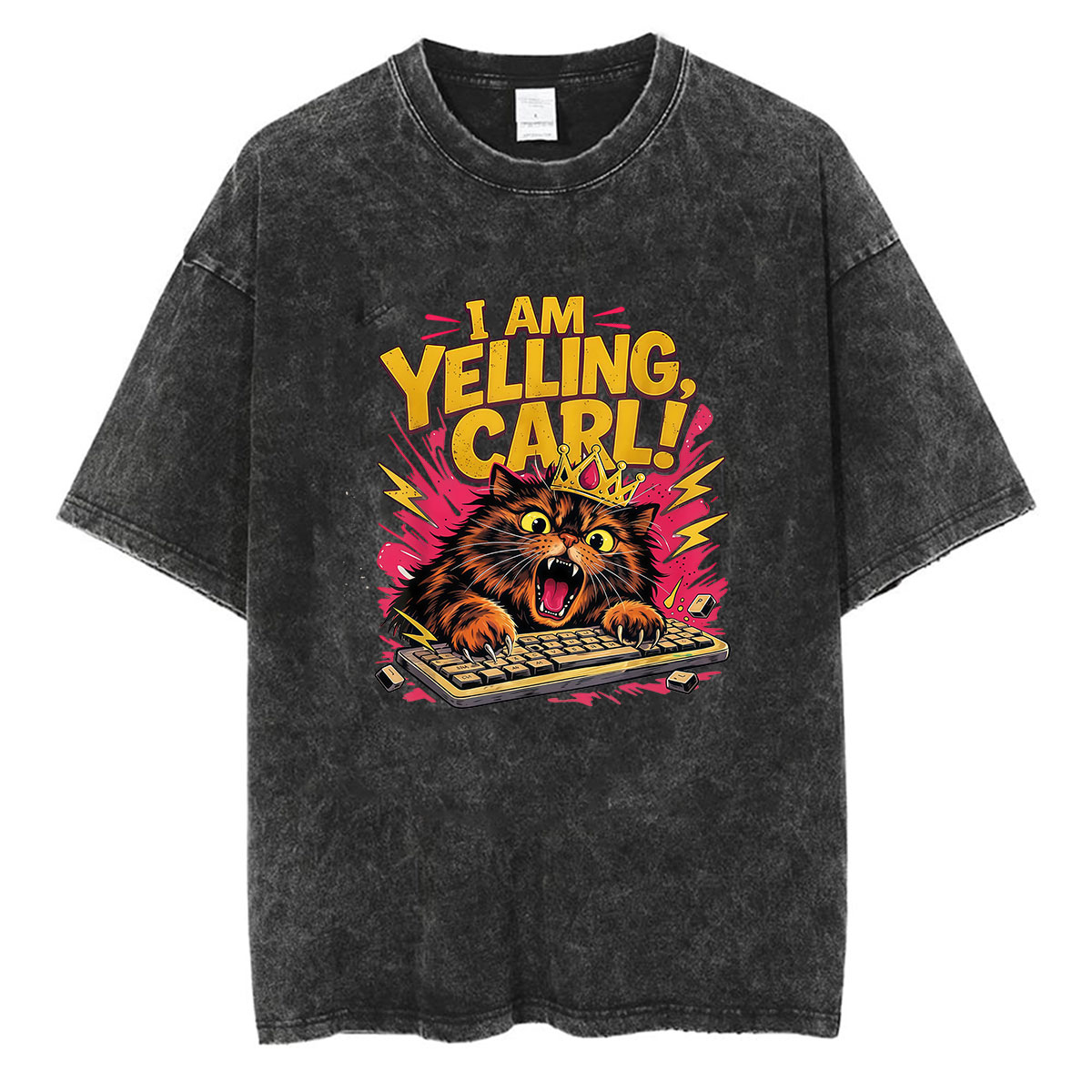 Retro Gaming T Shirt - T-shirt vintage délavé I Am Yelling