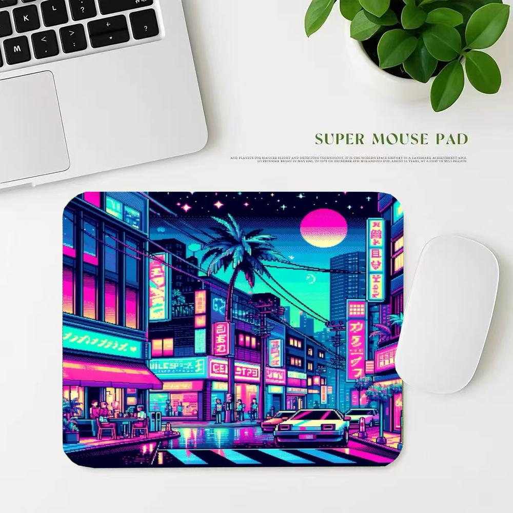 Retro Gaming Japan - Tapis de souris rétro néon style