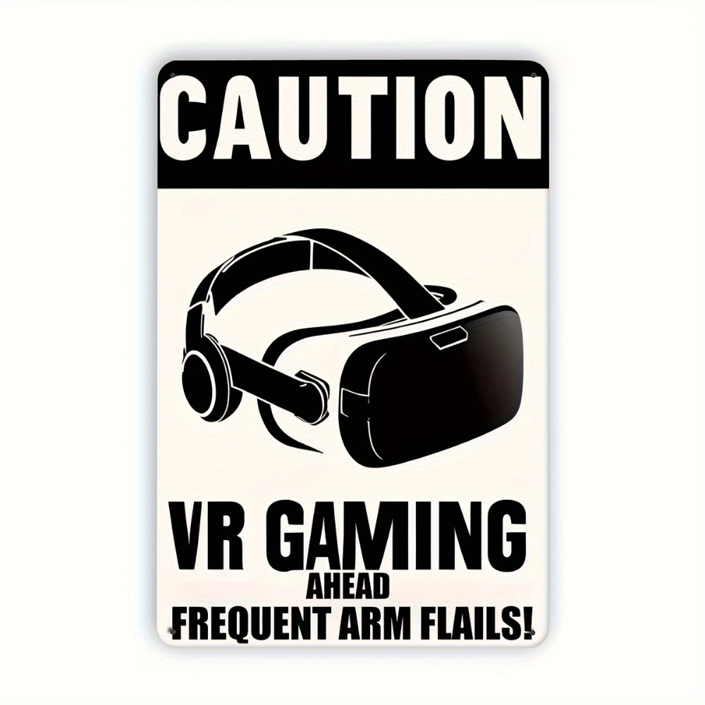 Retro Gaming Vr - 1PC Panneau en métal VR Gaming