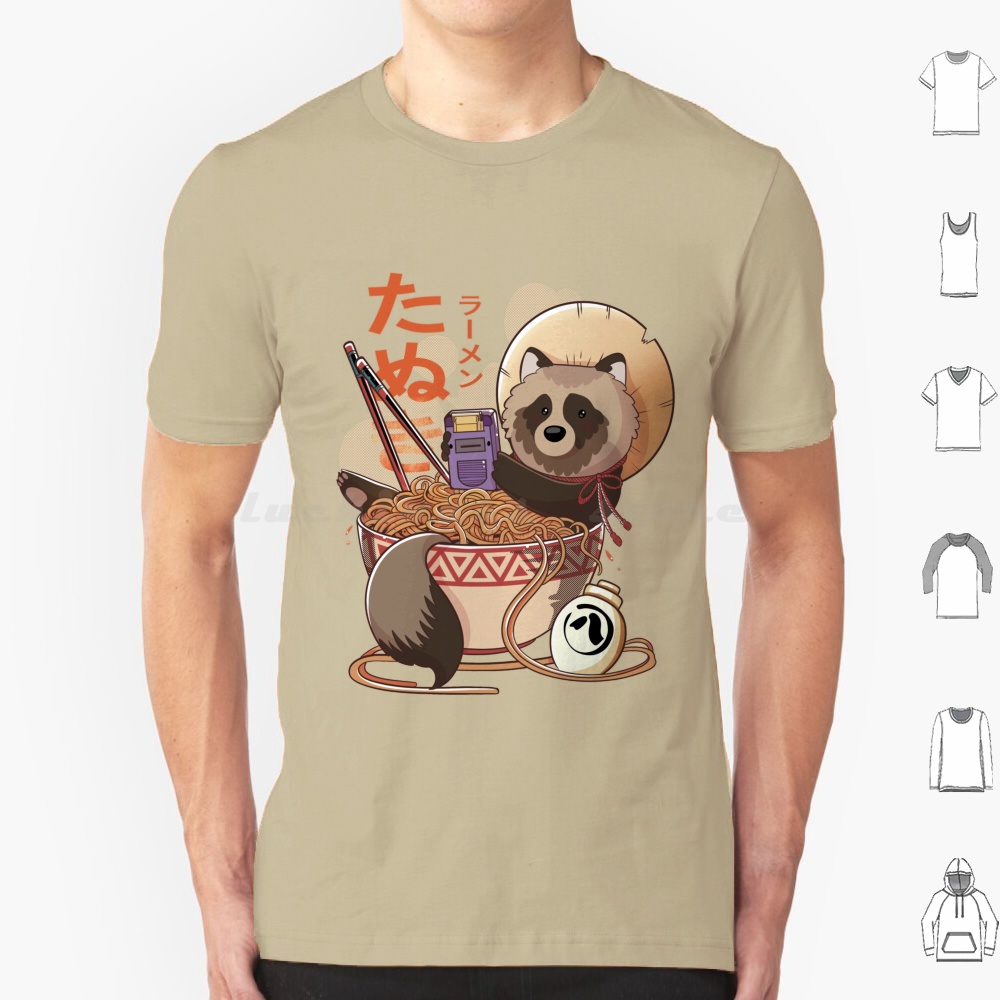 Retro Gaming Japan - Tanuki Ramen t-shirt grande taille 100%