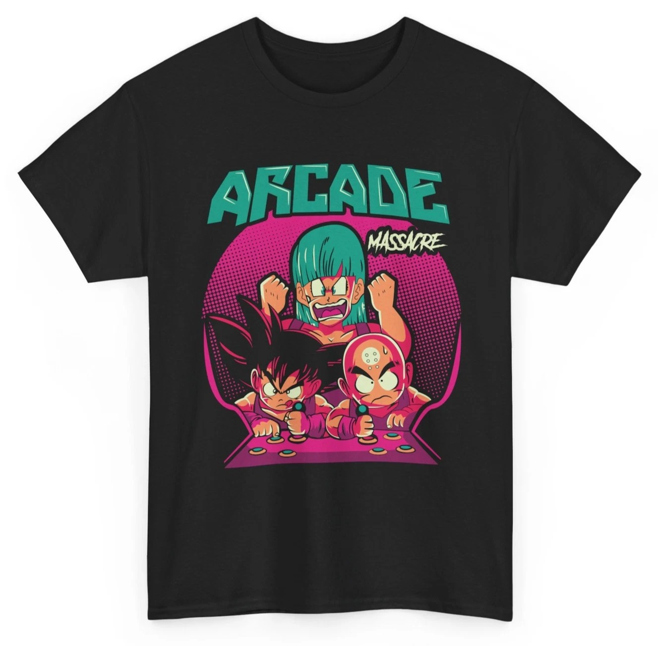 Retro Gaming Shop - Soldes d'été, T-shirt Arcade Goku &