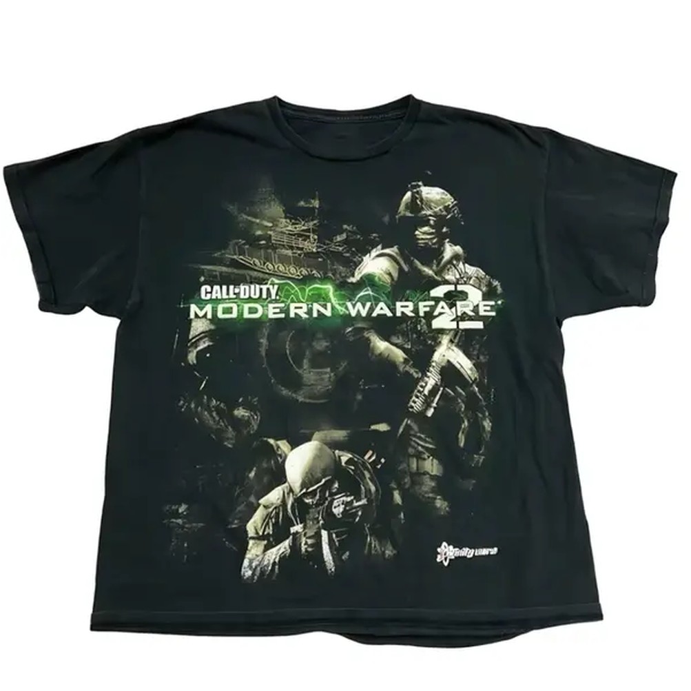 Retro Gaming T Shirt - T-shirt Modern Warfare 2, T-shirt de