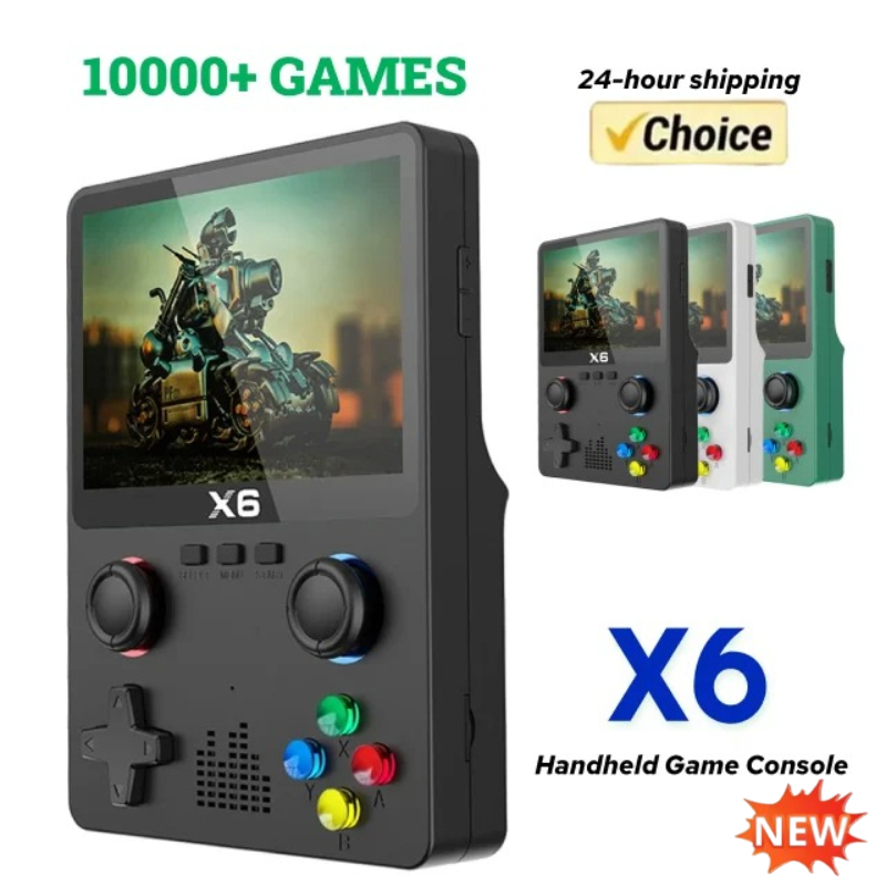 Retro Gaming X6 - Console de jeu vidéo portable rétro
