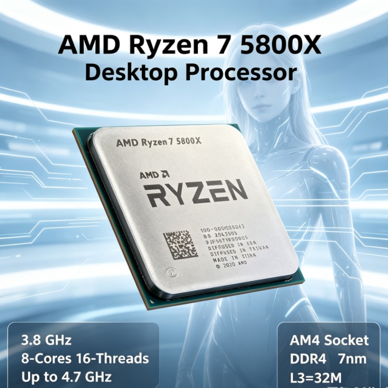 Amd Cpu Ryzen 7 - Processeur AMD Ryzen 7 5800X R7