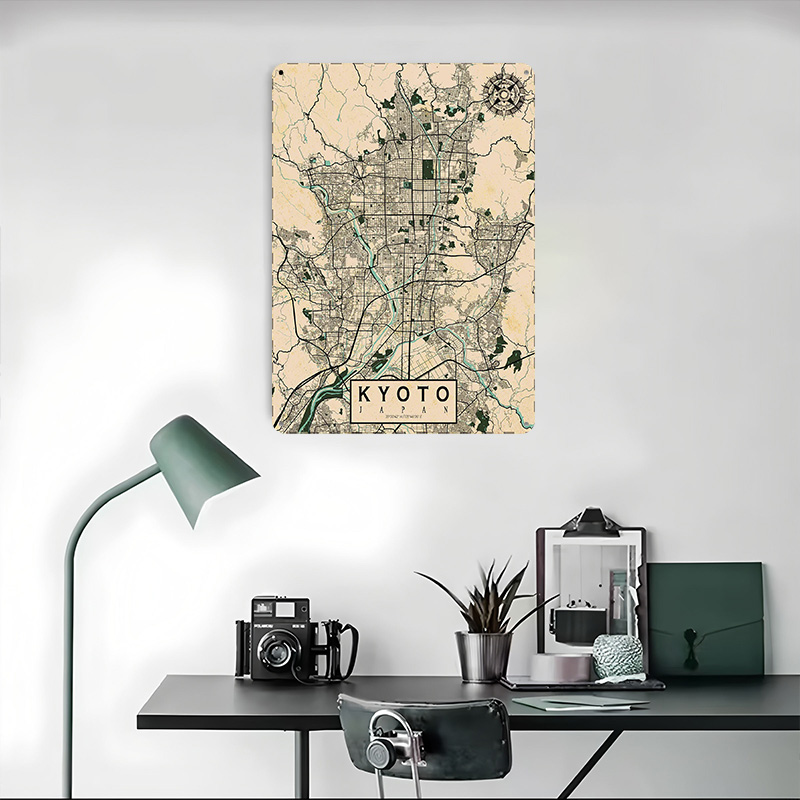 Affiche vintage de la carte de - Retro Gaming Japan avis et prix