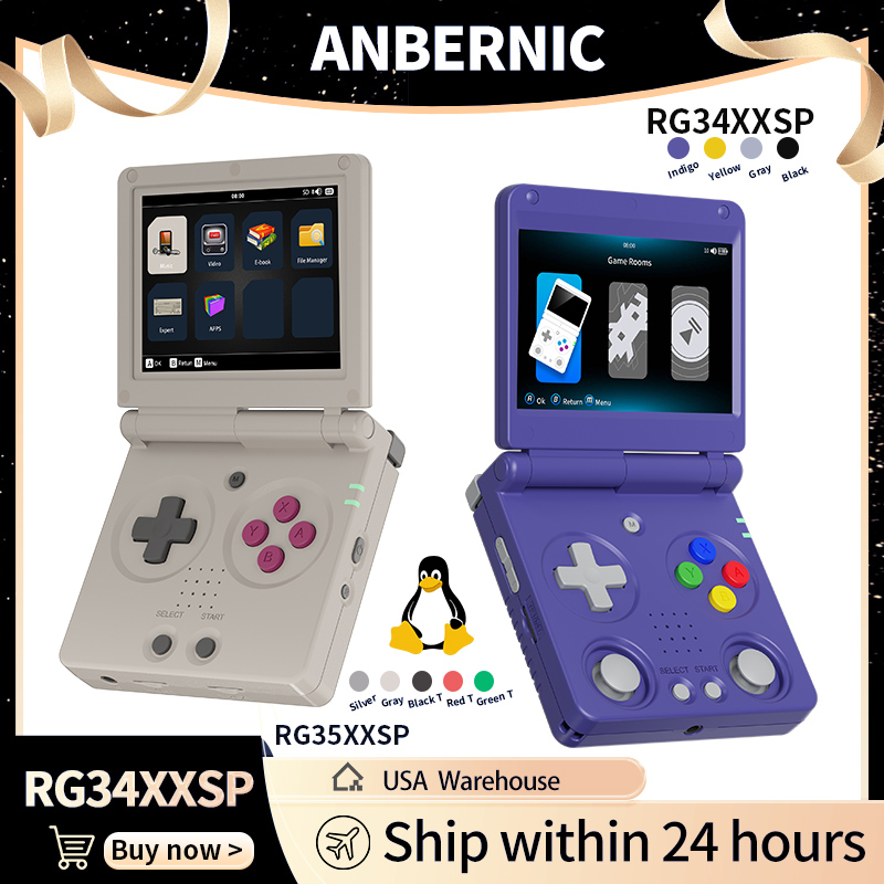Anbernic RG34XXSP RG35XXSP Con - Retro Gaming Com avis et prix