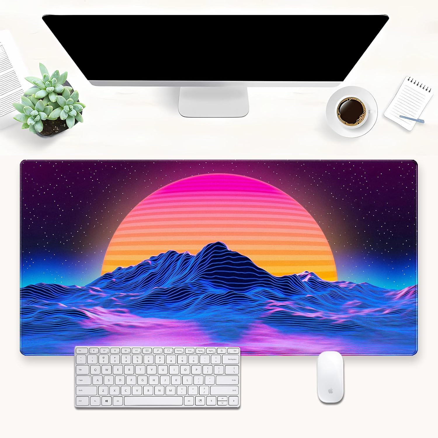 Tapis de bureau rétro Synthwav - Mouse Gaming Retro avis et prix