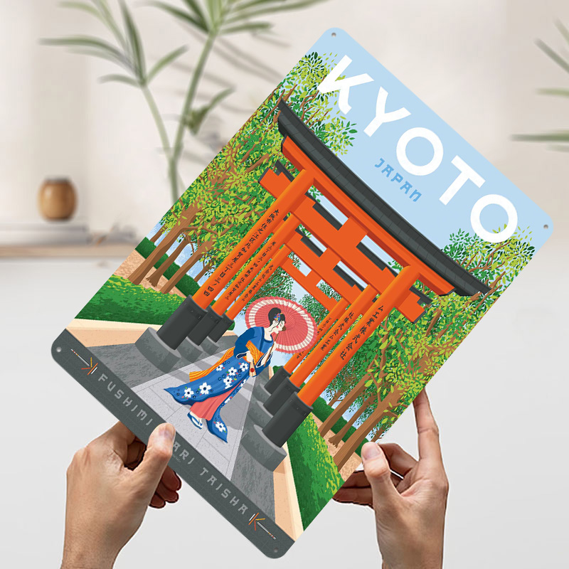 Affiche de voyage Kyoto Japon, - Retro Gaming Japan avis et prix