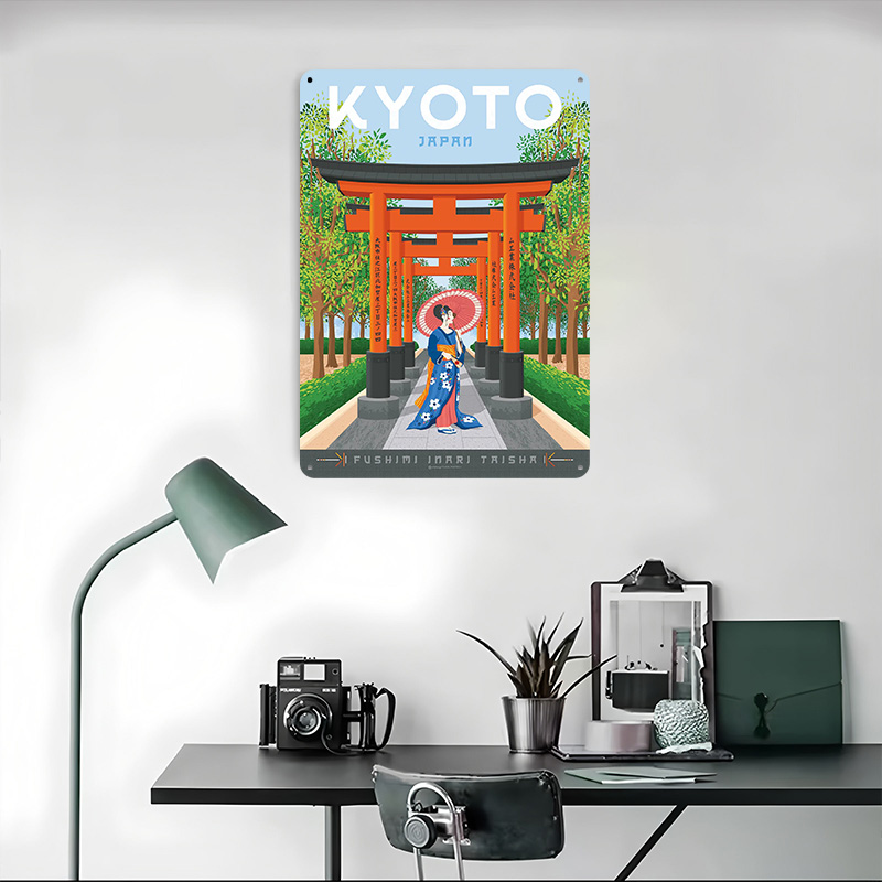 Affiche de voyage Kyoto Japon, - Retro Gaming Japan avis et prix