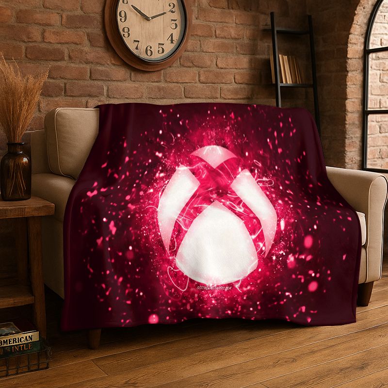 Couverture en flanelle rétro a - Retro Gaming Logo avis et prix