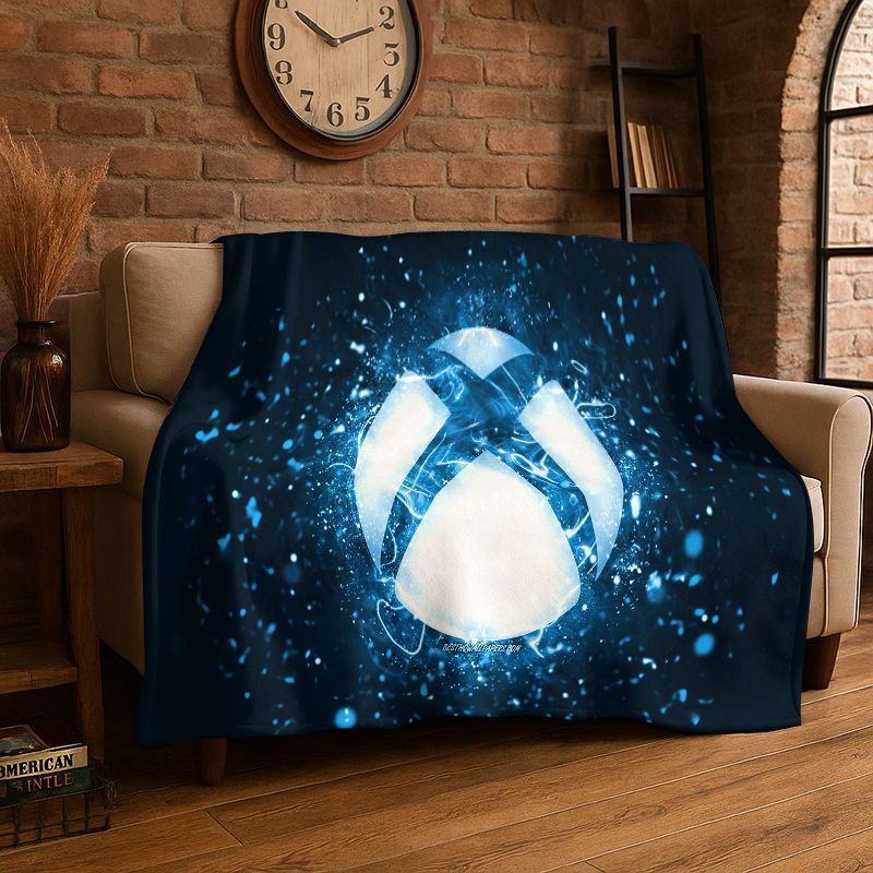 Couverture en flanelle rétro a - Retro Gaming Logo avis et prix