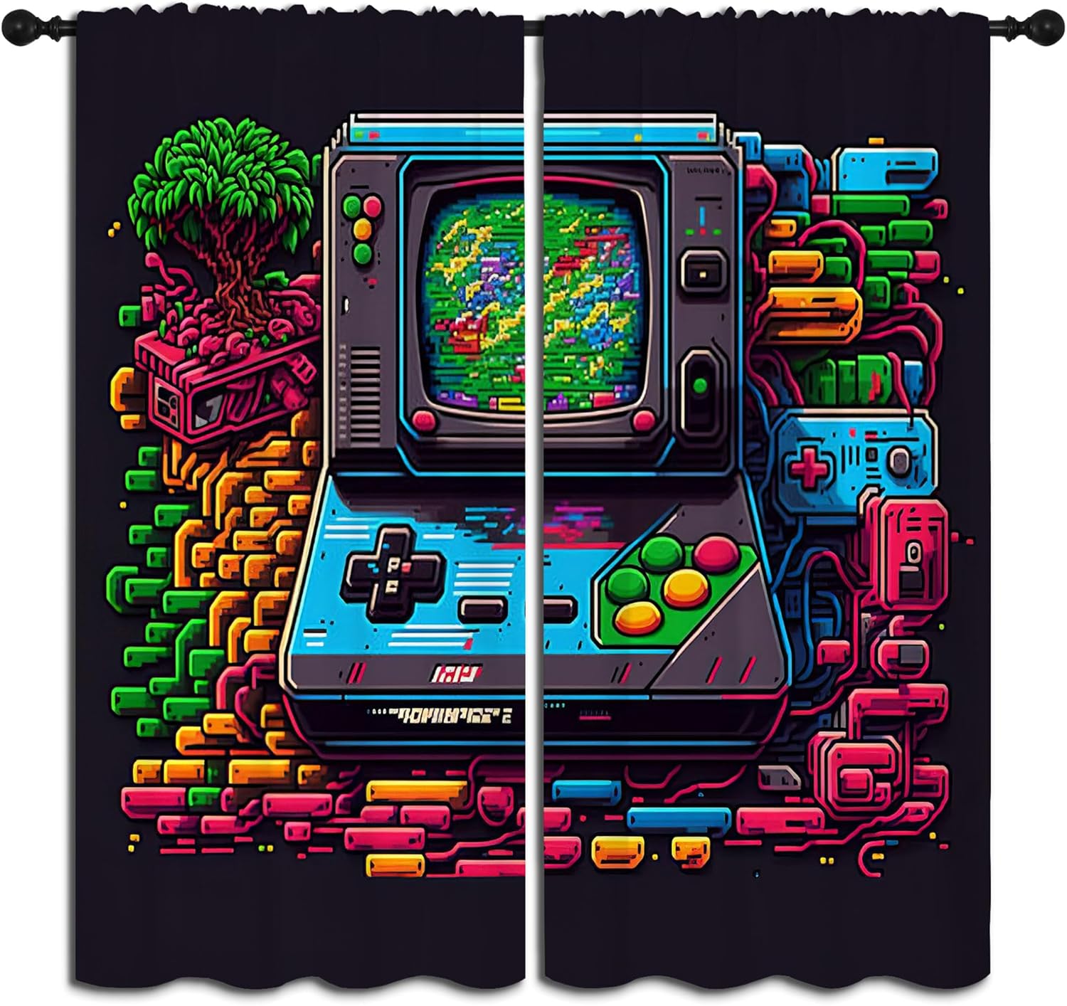 Rideaux occultants à motif de  - Retro Gaming Japan avis et prix