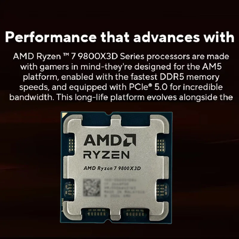 AMD Ryzen 7 9800X3D R7 9800X3D - Amd Cpu Ryzen 7 avis et prix