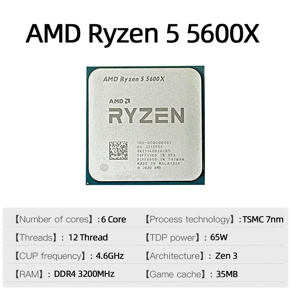 Processeur AMD Ryzen 5 5600X 7 - Amd Cpu Ryzen 7 avis et prix