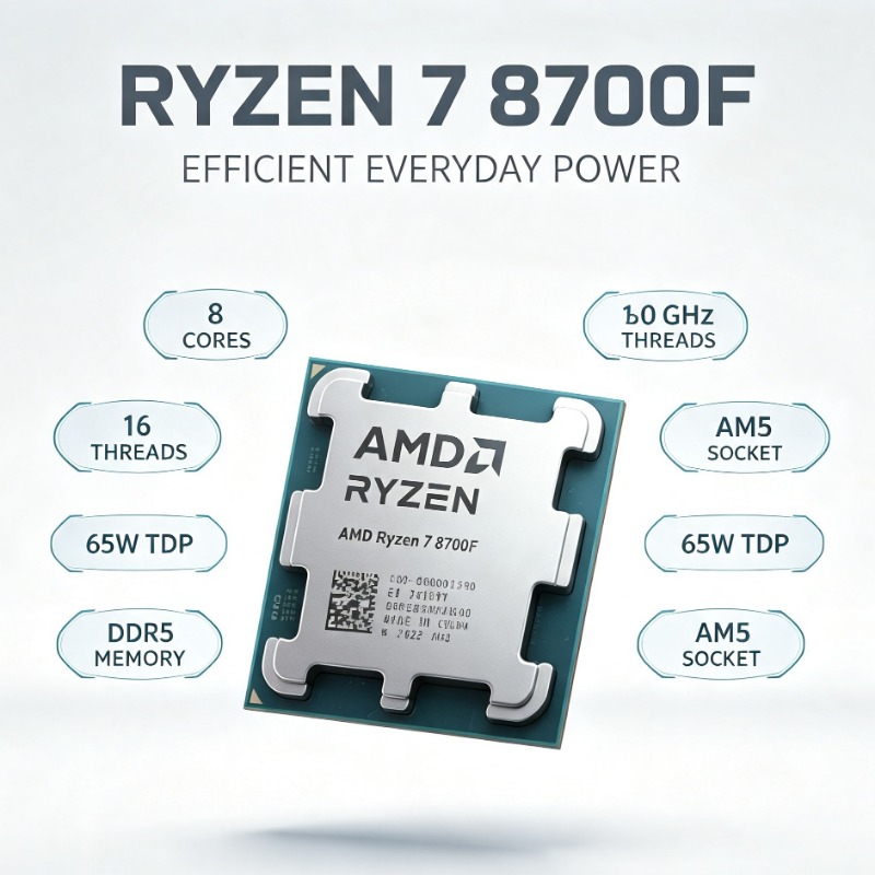 Processeur Ryzen 7 8700F, proc - Amd Cpu Ryzen 7 avis et prix